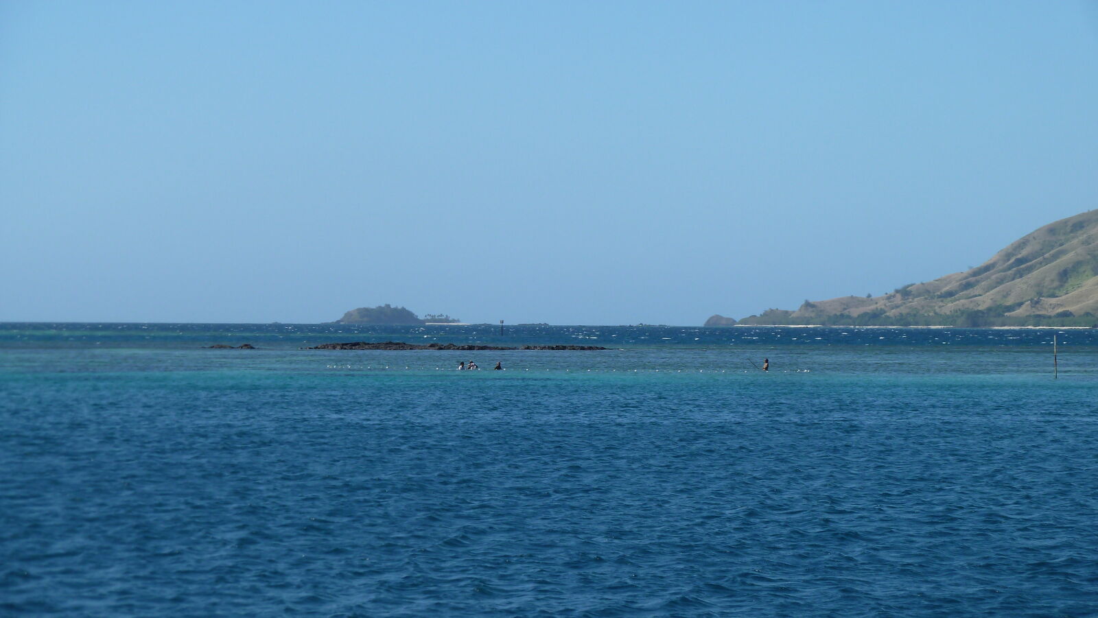 Fischer in Blue Lagoon.