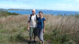 Bushwalk mit Whookie und Philip zu Wetterwarte und Strand.