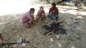 BBQ auf Sawa-I-Lau.