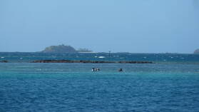 Fischer in Blue Lagoon.